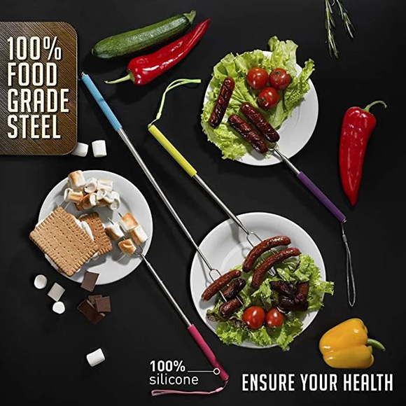 Tige télescopique pour barbecue